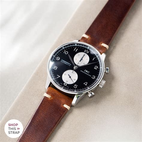 iwc portugieser leather strap|iwc leather straps.